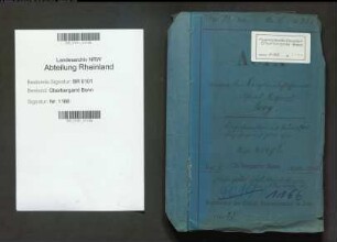 Sorg; Alfred Richard, Bergassessor; Prüfungs- u. Personalakten Band 1