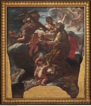 Allegorie der Fortitudo mit Fides und Caritas