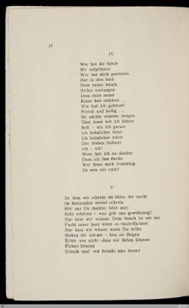 IV Wer hat die bürde