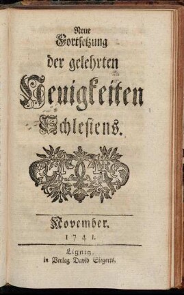 November. 1741.