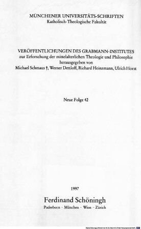Deus locum dabit : Studien zur Theologie des Kartäuserpriors Guigo I. ; (1083 - 1136)