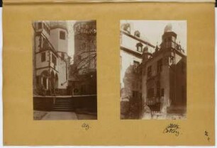 Burg Eltz Schöffenhaus, Koblenz: Ansichten (aus: Skizzen- und Fotoalbum 11)