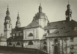 Fulda. Dom St, Salvator und Bonifatius (1704/1712; J. Dientzenhofer). Seitenansicht