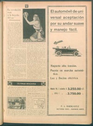 La revolución rusa y la favorita del zar