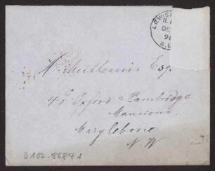 Schreiben an Hermann Muthesius (Brief)