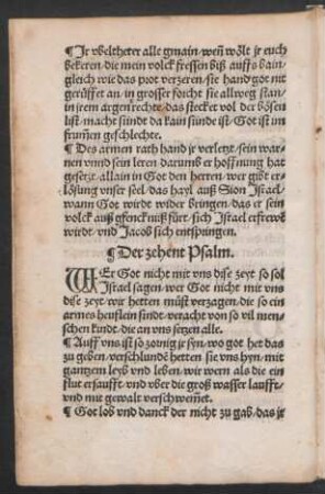 Der zehent Psalm. ||