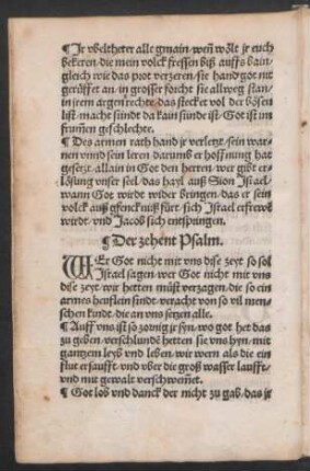 Der zehent Psalm. ||