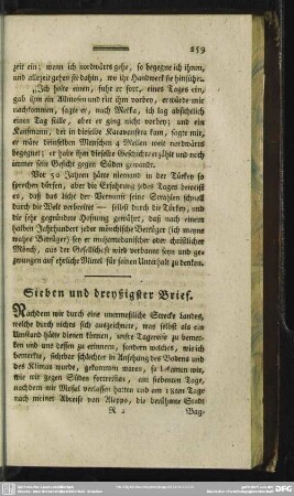 Sieben und dreyßigster Brief