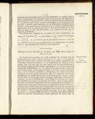 Mémoire sur la libration de la lune;
