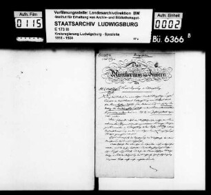 Kriegssachen, Oberamt Ludwigsburg