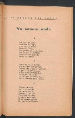 No somos nada