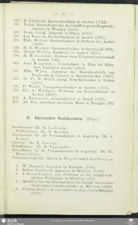 II. Bayerischer Bezirksverein.