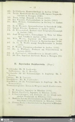 II. Bayerischer Bezirksverein.