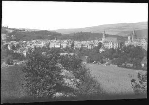 Schwarzenberg. Stadtansicht von Süden