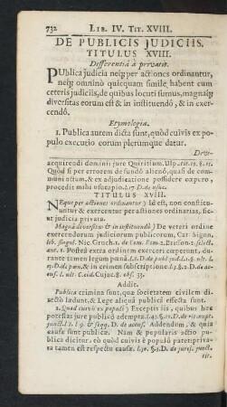 Titulus XVIII.