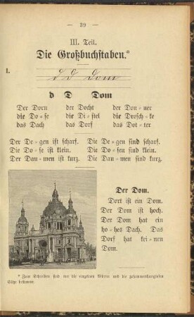 III. Teil. Die Großbuchstaben