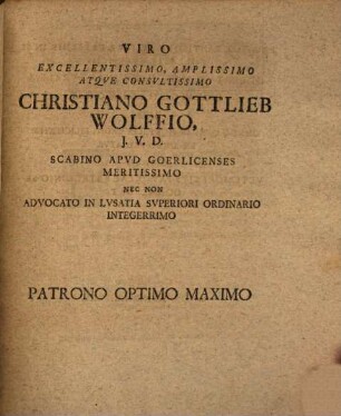 Diss. iur. inaug. de quaestione: an petitorium in foro possessorii finiti, etiam in casu, quo iudex possessorii finiti simul reus est, moveri debeat?