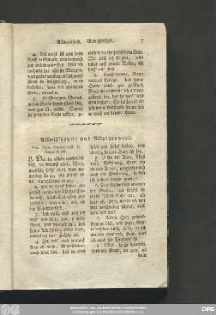Allwissenheit und Allgegenwart.