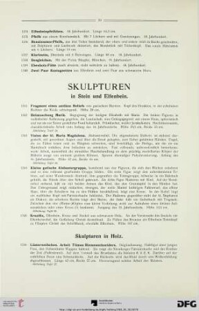 Skulpturen (Nr. 1341-1368)