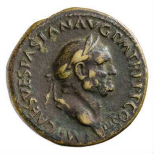 Münze, Sesterz, 71 n. Chr.