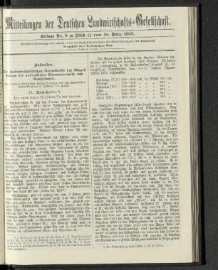 Beilage Nr. 6 zu Stück 11 vom 18. März 1905.