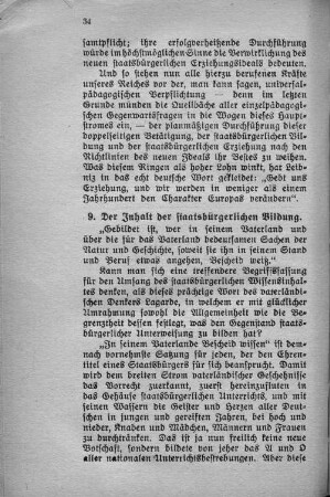 9. Der Inhalt der staatsbürgerlichen Bildung.