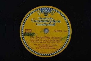 Die Zauberflöte : Wie stark ist nicht dein Zauberton (Flöten-Arie aus dem Finale des 1. Akts) / (Mozart)