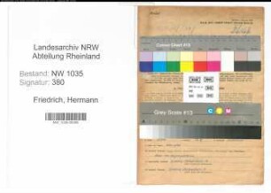 Entnazifizierung Hermann Friedrich , geb. 30.12.1907 (Techniker)