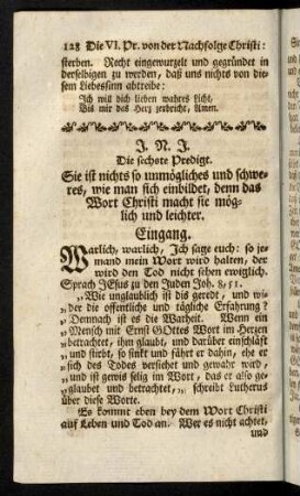 128-131, Eingang und Gebet.