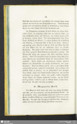 20. Magnesia-Kalk