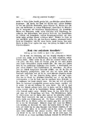 Auch eine ansteckende Krankheit : Beitrag zu dem Artikel in Heft 8 der "Lehrerin"