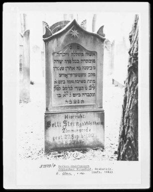Grabstein B. Stern (+1901)