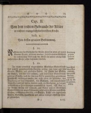 Sect. 1. Von dessen genauen Bestimmung.