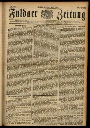 Ausgabe vom Freitag, den 24. Juni 1892.
