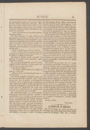 La fiesta de la pobreza. : (Traducido de "La Liberté" de Paris.)