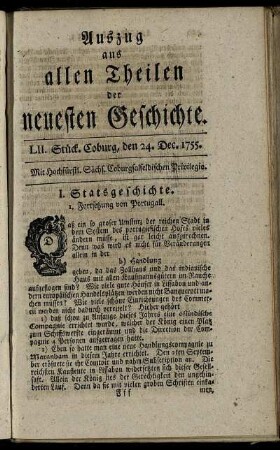 LII. Stück. Coburg, den 24. Dec. 1755.
