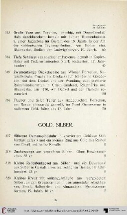 Gold, Silber (Nr. 317-340)