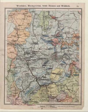 Westfalen, Rheinprovinz, beide Hessen und Waldeck