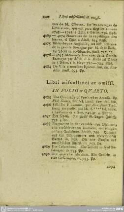 Libri miscellanei et omissi