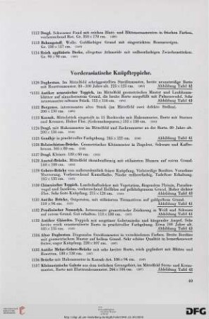 Vorderasiatische Knüpfteppiche (Nr. 1120-1173)