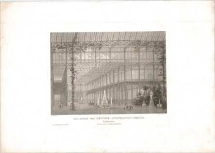 Voit, August von; München; Glaspalast - Innenraum (Perspektive)