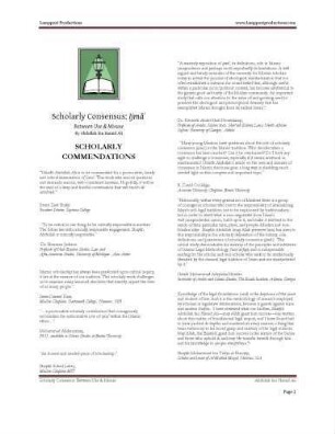 Scholarly consensus : Ijmā’ between use & misuse