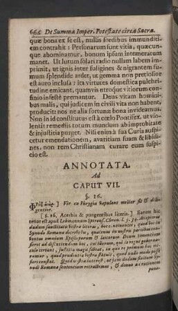 Annotata. Ad Caput VII.
