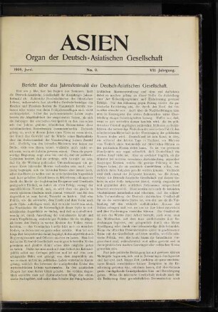 1907,Oktober No.9. VII. Jahrgang