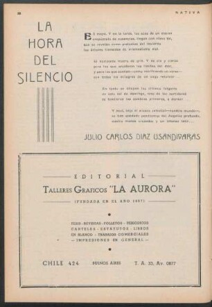 La hora del silencio