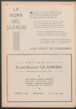 La hora del silencio