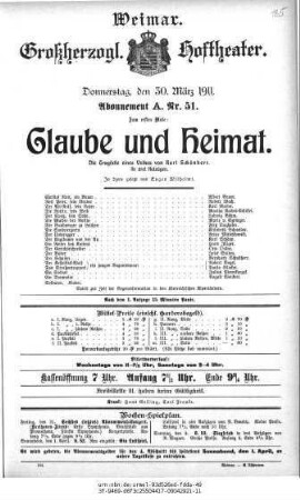 Glaube und Heimat