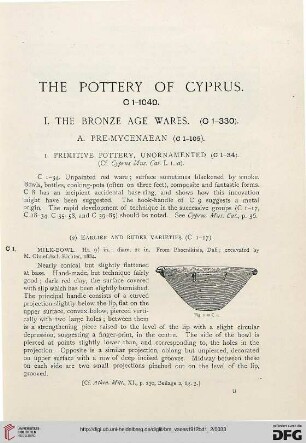 Catalogue. The Pottery of Cyprus (C1-1049)