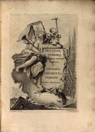 Orazione funebre epoetici componimenti in morte di g. Tartarotti Serbati ...