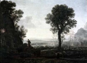 Landschaft mit Moses vor dem brennenden Busch